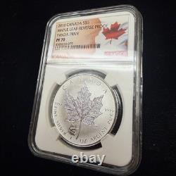 2016 $5 CANADA REVERSE PROOF 1oz SILVER MAPLE LEAF NGC PF70 PANDA PRIVY