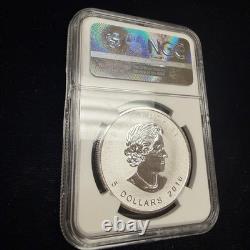 2016 $5 CANADA REVERSE PROOF 1oz SILVER MAPLE LEAF NGC PF70 PANDA PRIVY