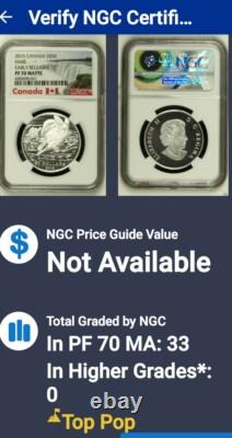 2016 $50 Canada Silver Ngc Pf70 Proof Matte Hare! Èr