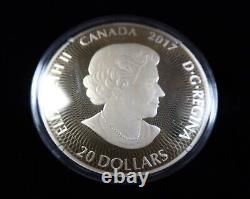 2016-7 CANADA x3 Kaleidoscope 1 oz Silver $20 Coins with COAs & Box #35414T