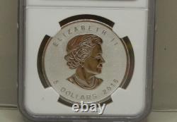 2016 Bigfoot Privy Canada Silver $5 Maple Leaf Ngc Pf69 First Day Issue