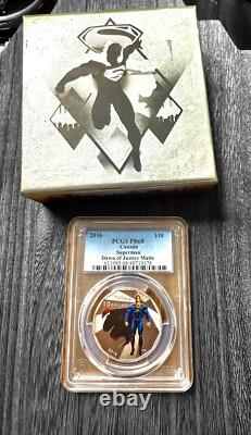 2016 CANADA $10 SUPERMAN DAWN OF JUSTICE 1/2 OZ SILVERPCGS PF 68 MATTE Gift 2016 CANADA $10 SUPERMAN DAWN OF JUSTICE 1/2 OZ SILVERPCGS PF 68 MATTE Gift