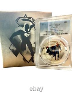 2016 CANADA $10 SUPERMAN DAWN OF JUSTICE 1/2 OZ SILVERPCGS PF 68 MATTE Gift