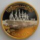 2016 CANADA 150th ANN OF TRANSATLANTIC CABLE PROOF SILVER DOLLAR GOLD PLATED