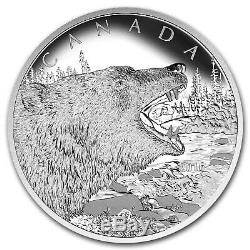 2016 Canada 1/2 kilo Proof Silver $125 Roaring Grizzly Bear SKU #97275