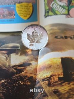 2016 Canada 1 oz Silver Reverse Proof V Tank Privy Rainbow Toned WWI Coin