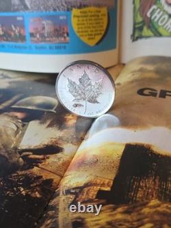 2016 Canada 1 oz Silver Reverse Proof V Tank Privy Rainbow Toned WWI Coin