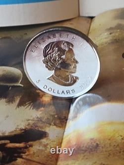 2016 Canada 1 oz Silver Reverse Proof V Tank Privy Rainbow Toned WWI Coin
