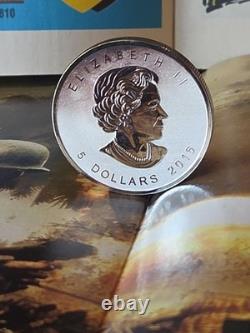 2016 Canada 1 oz Silver Reverse Proof V Tank Privy Rainbow Toned WWI Coin
