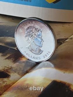 2016 Canada 1 oz Silver Reverse Proof V Tank Privy Rainbow Toned WWI Coin