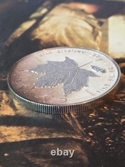 2016 Canada 1 oz Silver Reverse Proof V Tank Privy Rainbow Toned WWI Coin