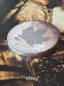 2016 Canada 1 oz Silver Reverse Proof V Tank Privy Rainbow Toned WWI Coin