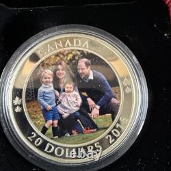 2016 Canada $20 Fine Silver Coin A Royal Tour Proof 99.99% Pure with COA & Box