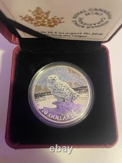 2016 Canada $20 Fine Silver Coin Snowy Owl RB