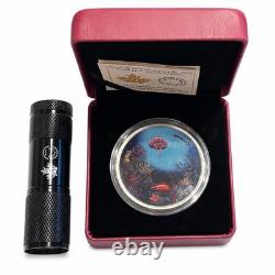2016 Canada $30 Illuminated Underwater Reef 2 oz. 9999 Silver Coin UV Light
