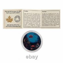 2016 Canada $30 Illuminated Underwater Reef 2 oz. 9999 Silver Coin UV Light