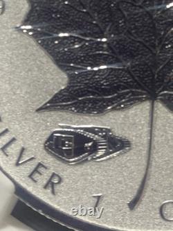 2016 Canada $5 Silver Reverse Proof Maple Leaf. 9999 NGC PF70 FDI Tank Privy Mr