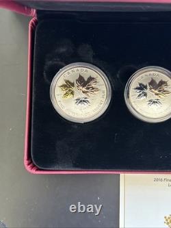 2016 Canada A Historic Reign Pure Silver Maple Leaf Fractional Set
