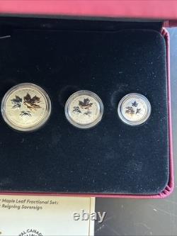 2016 Canada A Historic Reign Pure Silver Maple Leaf Fractional Set