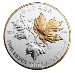 2016 Canada Fractional Silver Maple Leaf Partial Gilt 5-coin Set Anacs Rp69 Dcam