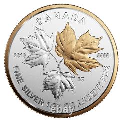 2016 Canada Fractional Silver Maple Leaf Partial Gilt 5-coin Set Anacs Rp69 Dcam