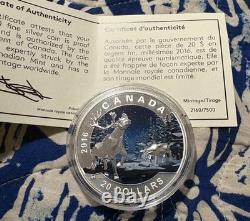 2016 Canada GEOMETRY IN ART The CARIBOU 1 Oz 999.9 FINE SILVER $20 Coin