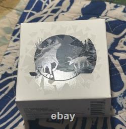 2016 Canada GEOMETRY IN ART The CARIBOU 1 Oz 999.9 FINE SILVER $20 Coin