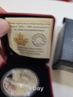 2016 Canada Proof Silver Dollar Transatlantic Cable Anniversary WithBox And Coa