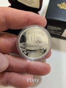 2016 Canada Proof Silver Dollar Transatlantic Cable Anniversary WithBox And Coa