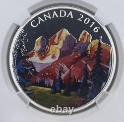 2016 Canada S$20 NGC PF70 Ultra Cameo The Rockies Colorized Canadian Landscapes