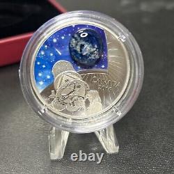 2016 Canada Silver $20 1oz Proof The Universe Glow In The Dark With Opal. With COA