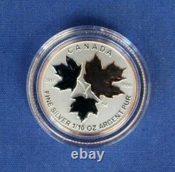 2016 Canada Silver Proof 5 coin set The Maple Leaf in Case with COA