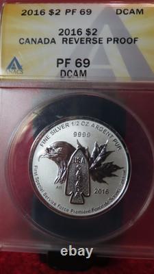 2016 Canada Silver Reverse Proof First Special Service Force USCanada ANACS PF69