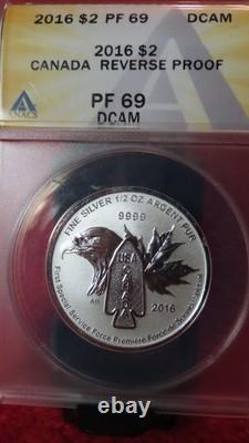 2016 Canada Silver Reverse Proof First Special Service Force USCanada ANACS PF69
