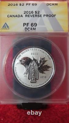 2016 Canada Silver Reverse Proof First Special Service Force USCanada ANACS PF69