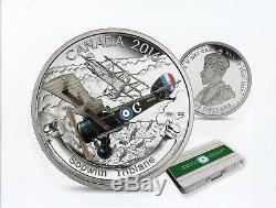 2016 Canada WW I Aircraft 3 x $20 Dollars Silver coin Proof Color Metal box