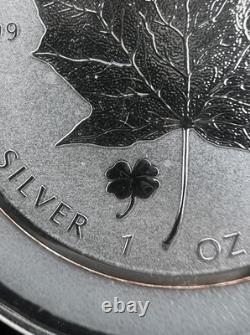 2016 Lucky Clover Privy Reverse Proof Canada Silver Maple 1oz 9999 RCM