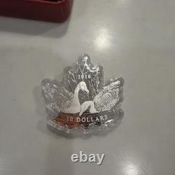 2016 Maple Leaf Silhouette Canada Geese $10 Pure Silver Proof Coin with COA