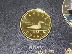 2016 Royal Canadian Mint Canada 7 Coin Silver Dollar Transatlantic Cbl Proof Set