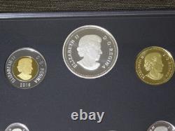 2016 Royal Canadian Mint Canada 7 Coin Silver Dollar Transatlantic Cbl Proof Set