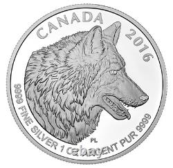 2016 Royal Canadian Mint Wolf Proof Silver 4 Coin Fractional Set with Box & COA