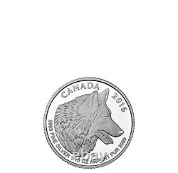 2016 Royal Canadian Mint Wolf Proof Silver 4 Coin Fractional Set with Box & COA