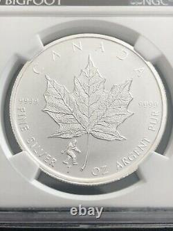 2016 Silver NGC PF69 Bigfoot Privy FDOI Maple Leaf Coin Canada Reverse Proof