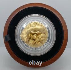 2017 10 Oz. Canada Wolf Sculpture Silver. 999 Gold Plated Proof Coin