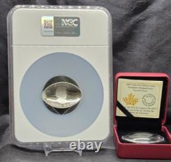 2017 CANADA $25 1 oz FOOTBALL NGC PF70 UC. 999 SILVER CONVEX COIN