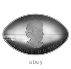 2017 CANADA $25 1 oz FOOTBALL NGC PF70 UC. 999 SILVER CONVEX COIN