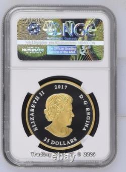 2017 CANADA Great Seal of Canada Gilt Silver Coin ER NGC Proof 70 UC withCOA
