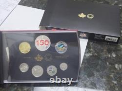 2017 CANADA Limited Edition Silver Dollar Proof Set Canada 150 COLORIZED