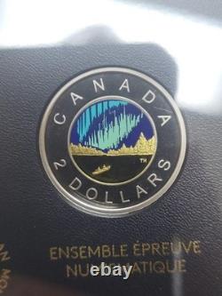 2017 CANADA Limited Edition Silver Dollar Proof Set Canada 150 COLORIZED