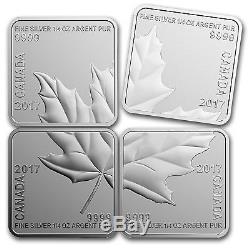 2017 Canada 1 oz Reverse Proof Silver Maple Leaf Quartet SKU #104108